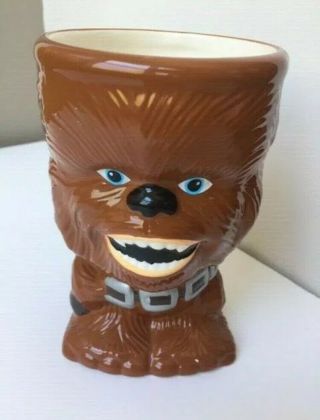 Star Wars Galerie Chewbacca Chewie Ceramic Goblet Cup Mug Euc -