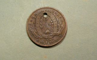 1844 Slave Spirit Token Coin - St.  Simons Island,  Georgia Slaves