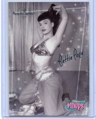 2006 Benchwarmer Series 2 Classic Pinups Bettie Page Silver Foil Bp 5 Of 8