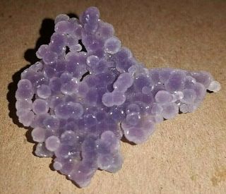 Top Shelf Grape Chalcedony Purple Crystal Indonesia Mineral Bubbly Agate Gemmy