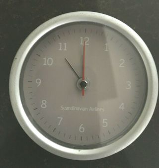 Vintage Scandinavian Airlines/sas Table Alarm Clock