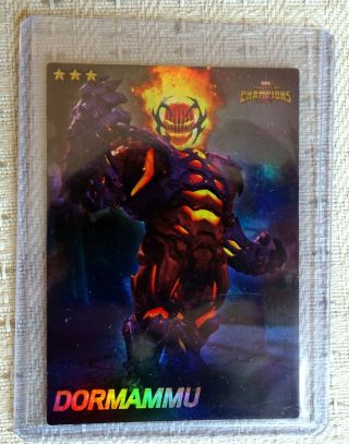 Dormammu Marvel Contest Of Champions Dave & Busters Foil Card 20/75 Rare