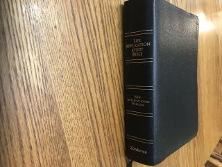Niv Life Application Study Bible 1984,  Red Letter Edition,  Black Bonded Leather