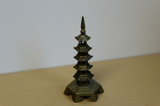 Vintage Brass Japanese Temple Pagoda