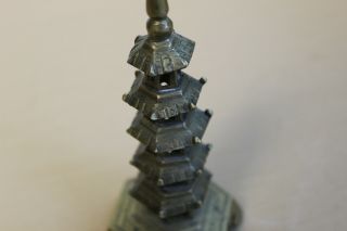 Vintage Brass Japanese Temple Pagoda 3