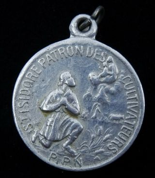 Vintage Medal Farmers Protection St Isidore Nd Des Champs Our Lady Of The Fields