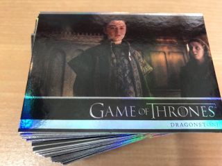 Game Of Thrones Season 7 - Foil Complete Parallel Base Set 81 Cards - Wrappers