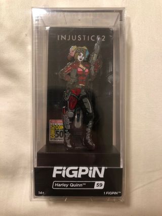 Dc Injustice 2 2019 Sdcc Exclusive Figpin Harley Quinn 59 Le 750 Comic Con Pin