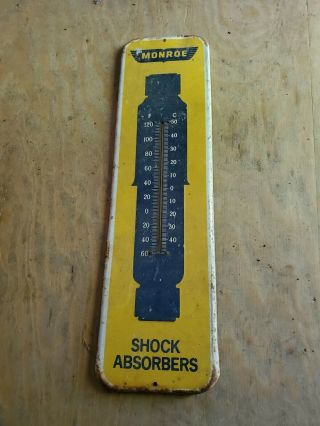 Vintage Monroe Shock Absorbers Thermometer