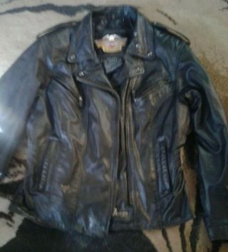 Harley Davidson Womens Leather Jacket Size Large