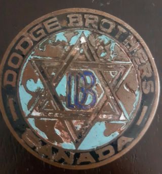 Vintage Dodge Brothers Canada Radiator Emblem