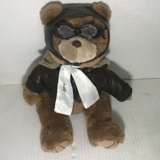 Aviator Teddy Bear Plush Bear Federal Express Advertising Aviation Pilot