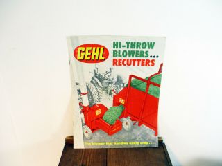 Gehl Hi - Throw Blowers Recutters Brochure