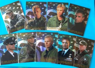 Stargate Sg1 " In The Line Of Duty " Cards,  Col Jack O 