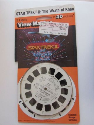 Viewmaster Reels Pack Star Trek Ii: The Wrath Of Khan 1982; Opened