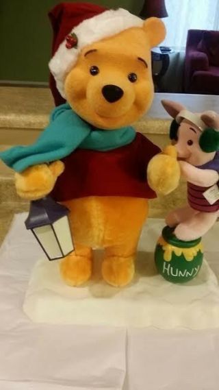 Winnie The Pooh And Piglet Telco 21 " Disney Animated Christmas Figure