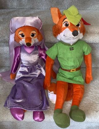 Disney Robin Hood & Maid Marion 18 " Plush Dolls