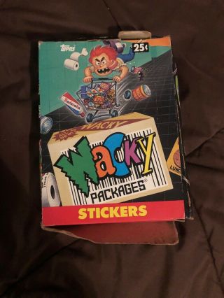 Vintage 1991 Topps Wacky Packages Stickers Box 48 Wax Packs