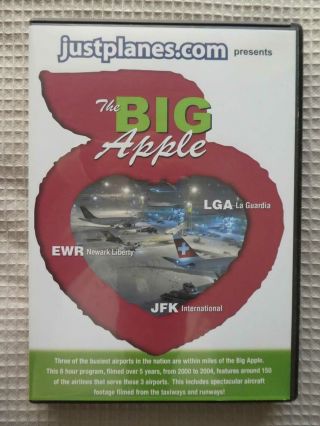 The Big Apple Dvd - Jfk/ewr/lga International Airports Dvd - Just Planes (read)