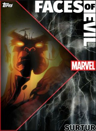 Topps Marvel Collect Card Trader Faces Of Evil Motion Surtur Week 15