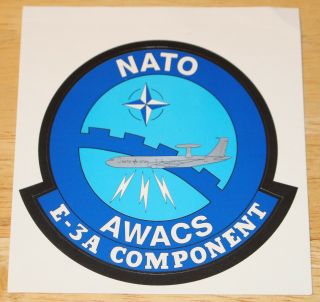 Old Nato Awacs Boeing E - 3a Component Sticker