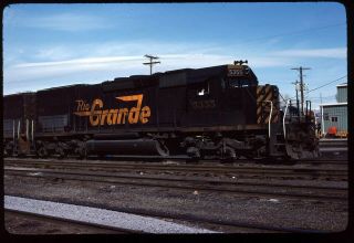 Rail Slide - Drgw Denver & Rio Grande Wtrn 5355 Salt Lake City 3 - 9 - 1982