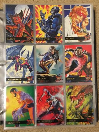1995 Fleer Ultra X - Men Trading Cards Complete Base Set,  1 - 150 - Near Mint/mint