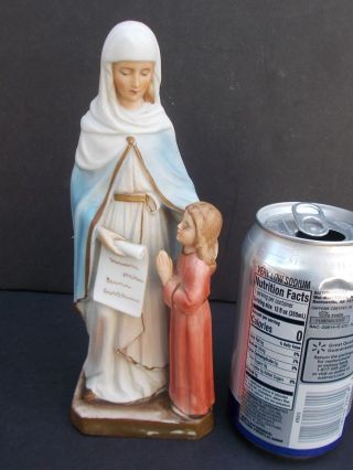 Vintage Catholic ST ANNE and YOUNG MADONNA VIRGIN MARY Statue Sanmyro Japan 2