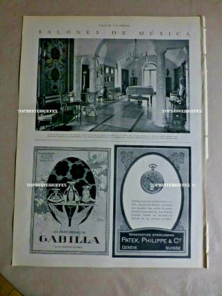 2 Patek Philippe Ad Advertising Page 1920s Argentina Spanish