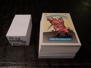 1986 86 Garbage Pail Kids Gpk Usa Series 5 Complete Set 88 Cards