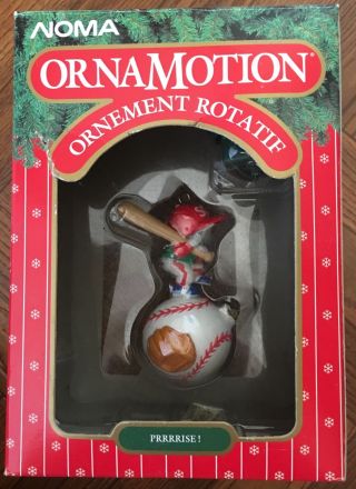 NOMA ORNAMOTION ORNAMENT ROTATING 1995 - STRRRRIKE Baseball 2