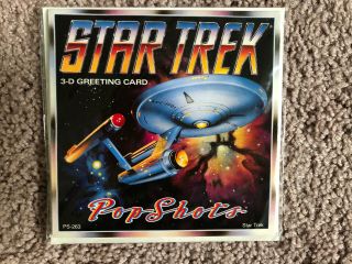Star Trek Classic Trek Popshots Birthday Greeting Card Rare