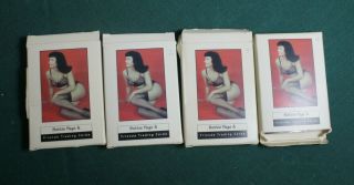4 Packs Of 1997 Bettie Page And Friends Series 1 Keva Trading Cards