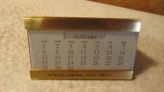 Vintage Reynolds Aluminum Perpetual Calendar
