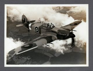 Hawker Hurricane Pz865 Vintage Manufacturers Photo Raf Royal Air Force