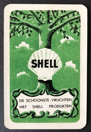 Vintage Swap/playing Card - Advertising - Shell - Motor Oil