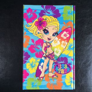 Lisa Frank Hawaiian Surfer Girl Stickers Calculator Memo Diary Address Book