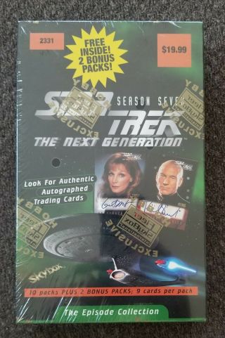 Star Trek Next Generation Season 7 Trading Card Box 1999 Fleer Skybox
