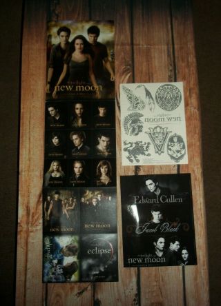 The Twilight Saga Moon Dvd Release Event Walmart Pack Cards Tattoos Stickers