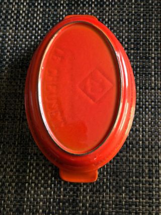 Le Creuset Oval Enamel Cast Iron Au Gratin Baking Dish 20 Flame Orange