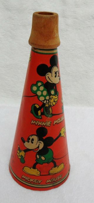 1930s Mickey And Minnie - Marks Brothers Orange Horn