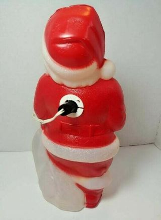 Vintage 1968 Santa Claus Blow Mold Empire Plastic Corp 13 1/4 inch Christmas 3