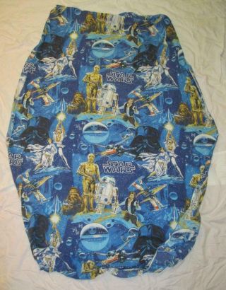 Vintage STAR WARS Fitted Twin Bed Sheet 1977 2