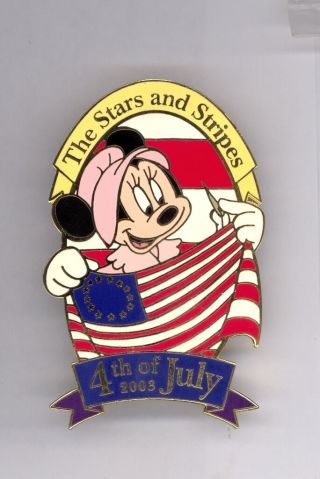 Disney 4th Of July Minnie Mouse Betsy Ross American Flag Le 100 Pin