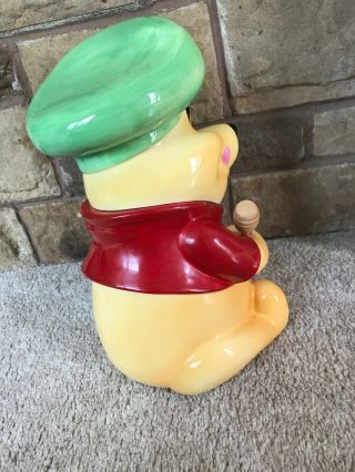 (LOOK COLLECTORS RARE VINTAGE) Winnie the Pooh Cookie Jar By Treasure Craft 6