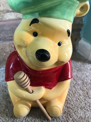 (LOOK COLLECTORS RARE VINTAGE) Winnie the Pooh Cookie Jar By Treasure Craft 7