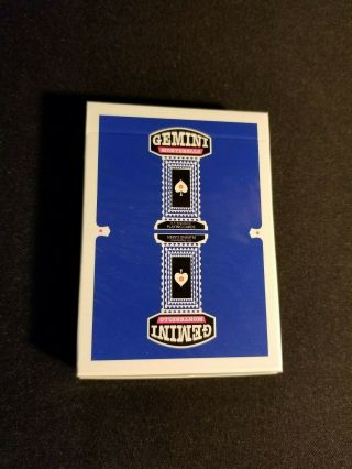 Gemini Casino (blue) Playing Cards Limited Edition