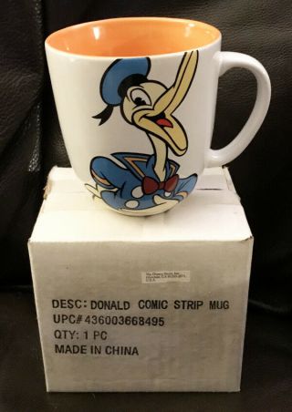 Vintage The Disney Store Donald Duck Comic Strip Coffee Mug