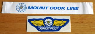 2 X Old Mount Cook Airlines (zealand) Stickers