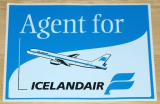 Old Icelandair (iceland) Boeing 757 Airline Sticker